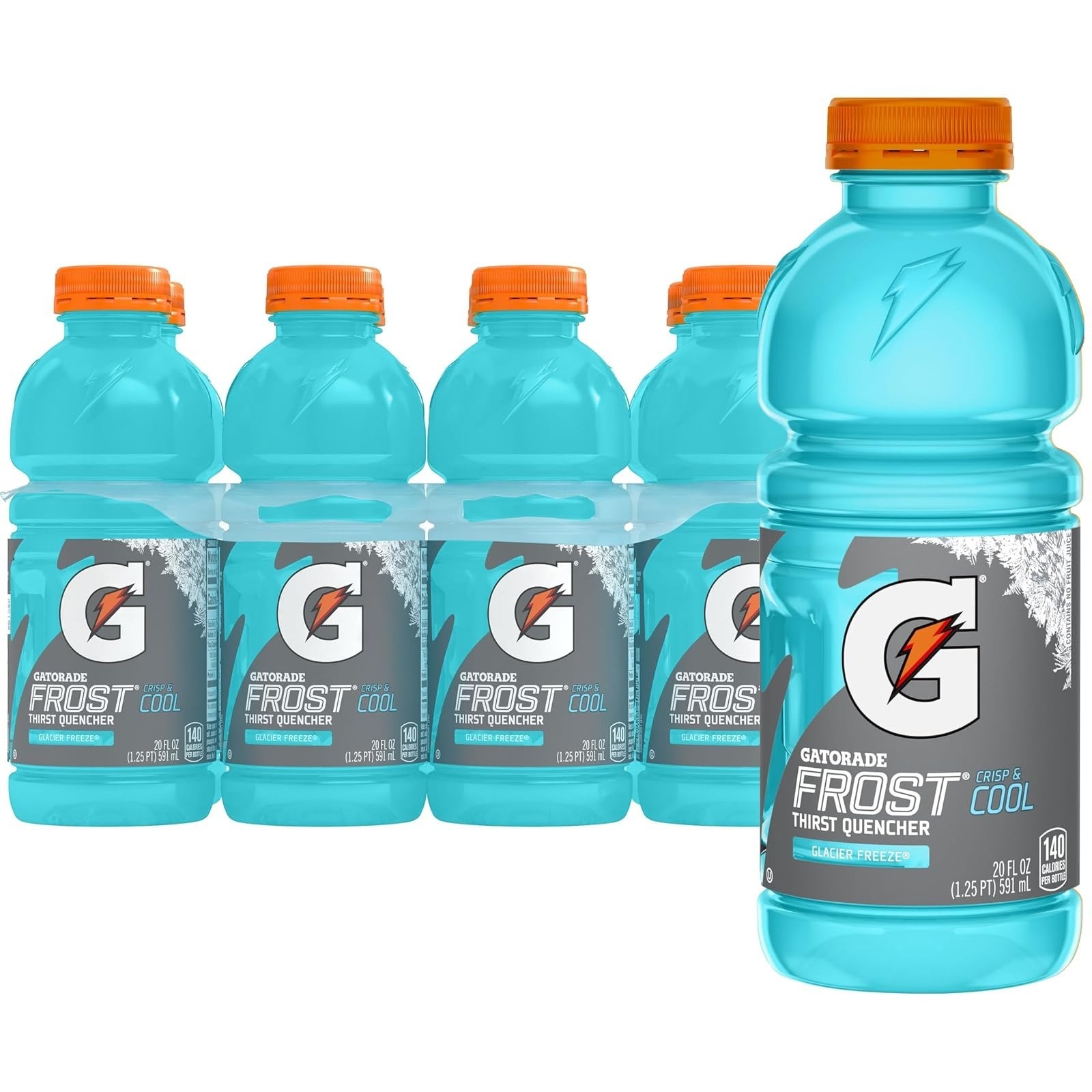 Gatorade Thirst Quencher Lemon Lime 20 Fl Oz (Pack of 8) Electrolyte Drink