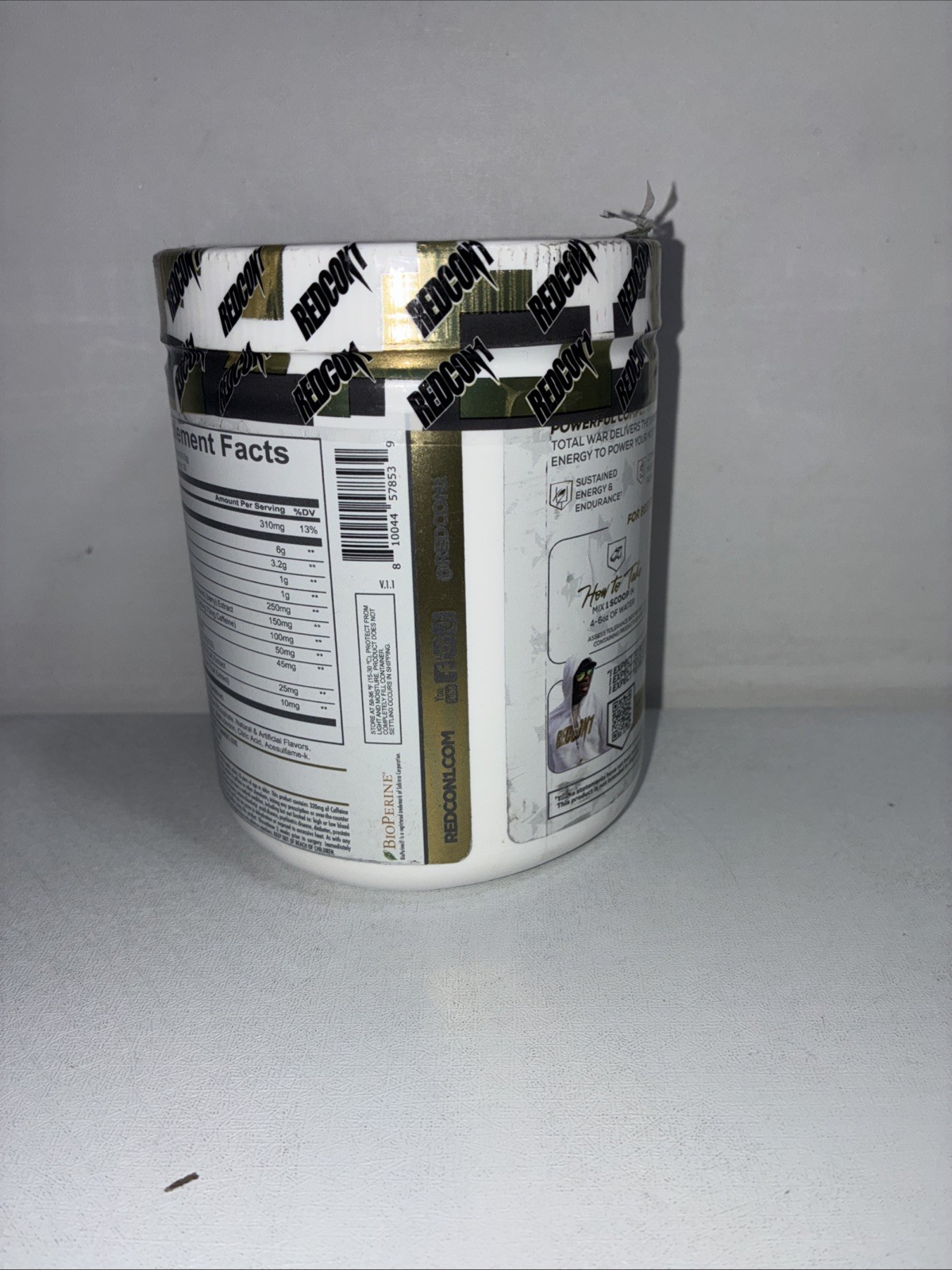 Sealed Total War Pre Workout, Primetime Punch, 30 Servings/ Slightly Damaged Ou