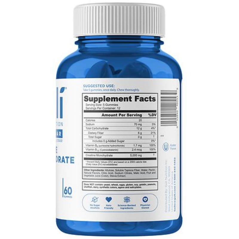 Creatine Monohydrate Zero Sugar Gummies 60.0 ea