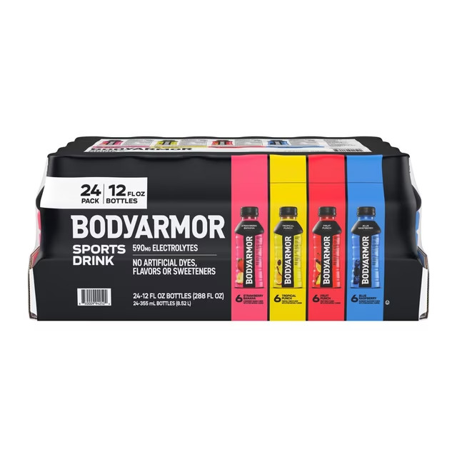BODYARMOR Sports Drink Variety Pack 12 fl oz 24 Pack Electrolyte Hydration Mix