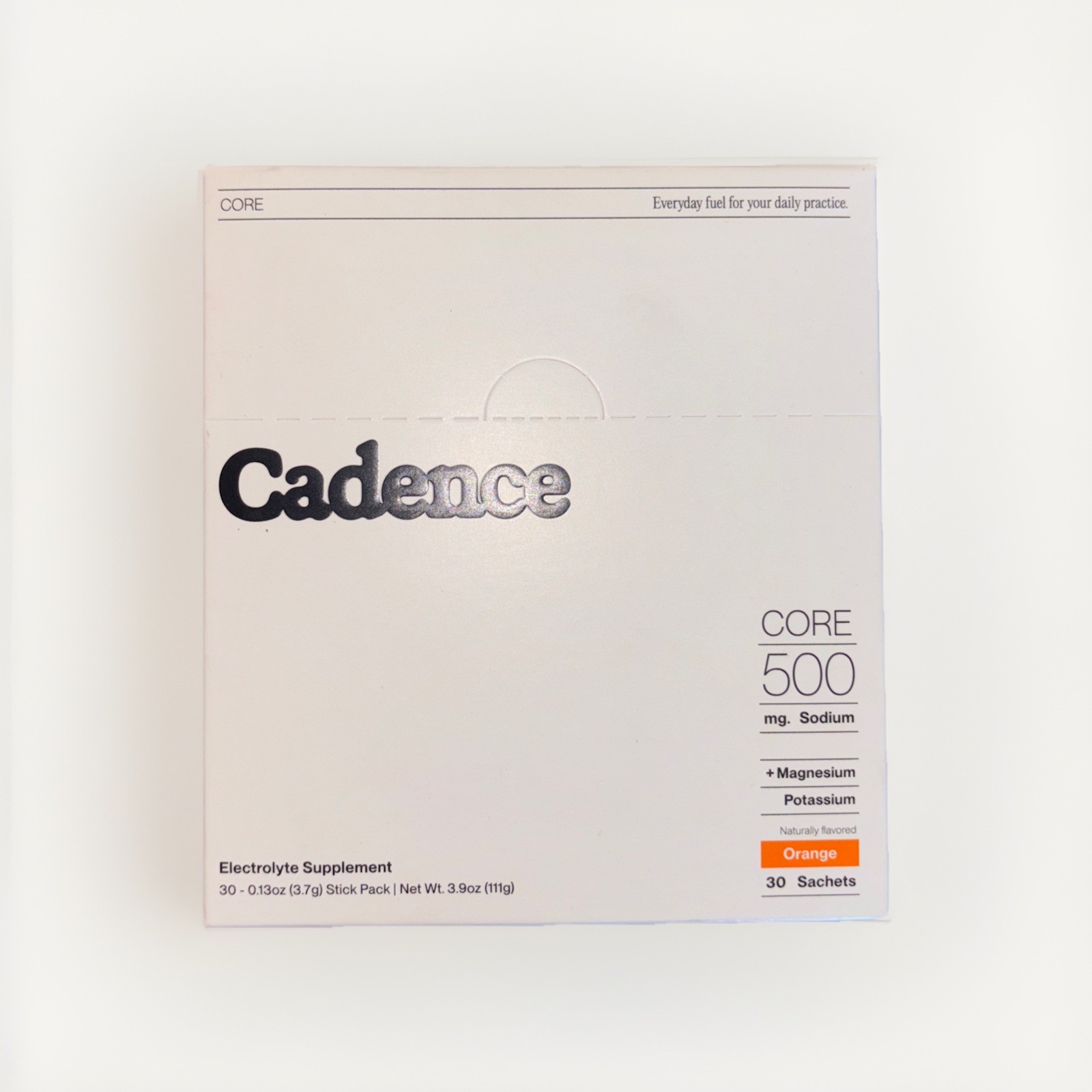 Cadence Core Electrolyte Supplement Orange 0.18oz BB 30 Sachets 111g – Brand New
