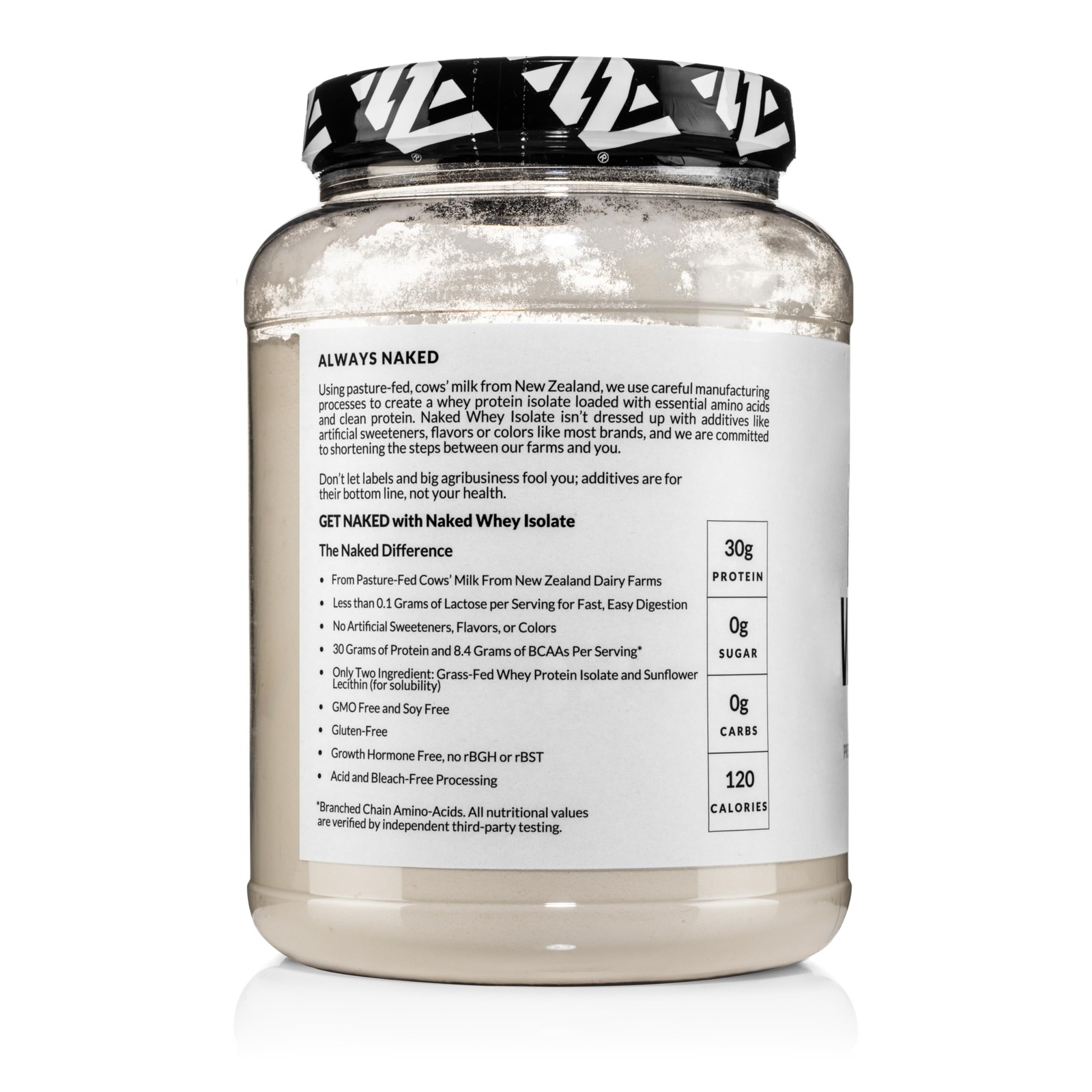 NAKED Whey Isolate Protein – Only 2 Ingredients, 30g 2 Pound (Pack of 1)
