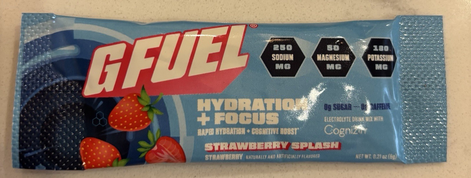 G Fuel Hydration + Focus Strawberry Splash (Strawberry) 18 Stick Packs Exp 10/28