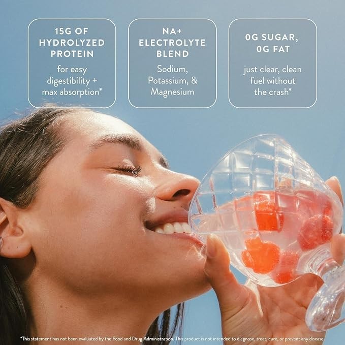 Arrae Clear Protein+ Raspberry Yuzu 30 Stick Packs Grass-Fed Whey Collagen NEW
