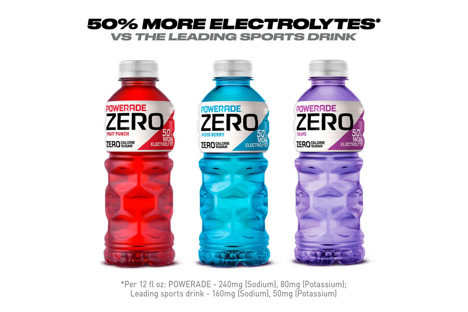 Powerade Zero Sports Drink Variety Pack (20 fl. oz., 24 pk.)