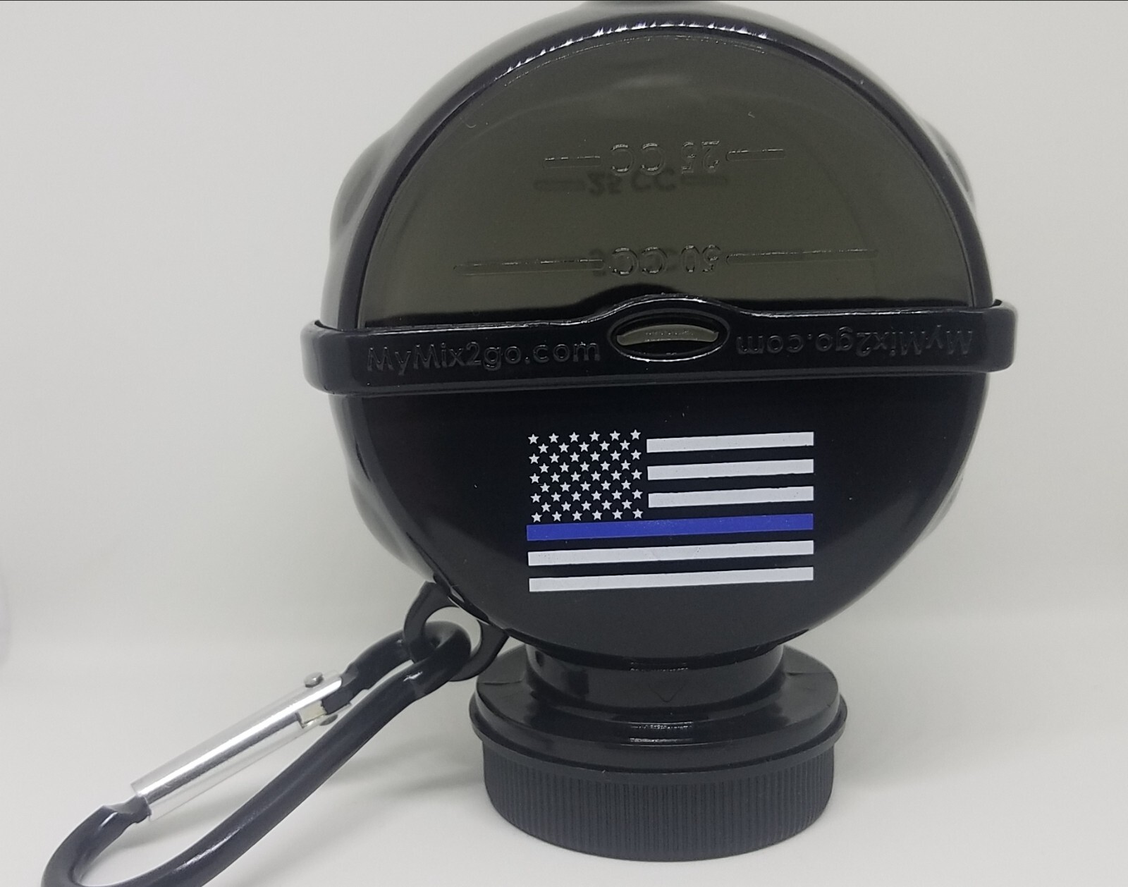 Portable Protein Powder Supplement Storage Funnel Container 120CC Thin Blue Line