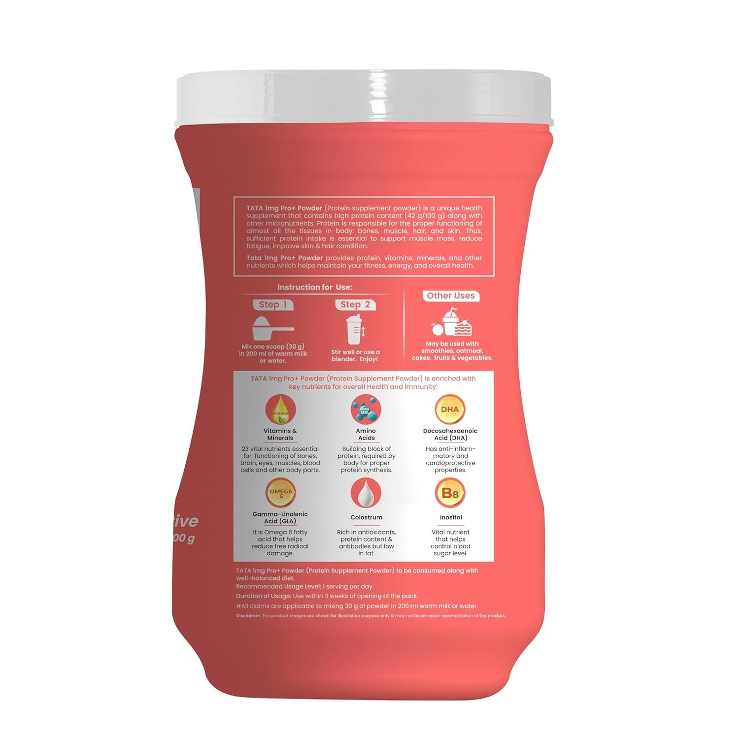 High Protein Powder with 23 essential nutrients For Overall Fitness | Vanilla