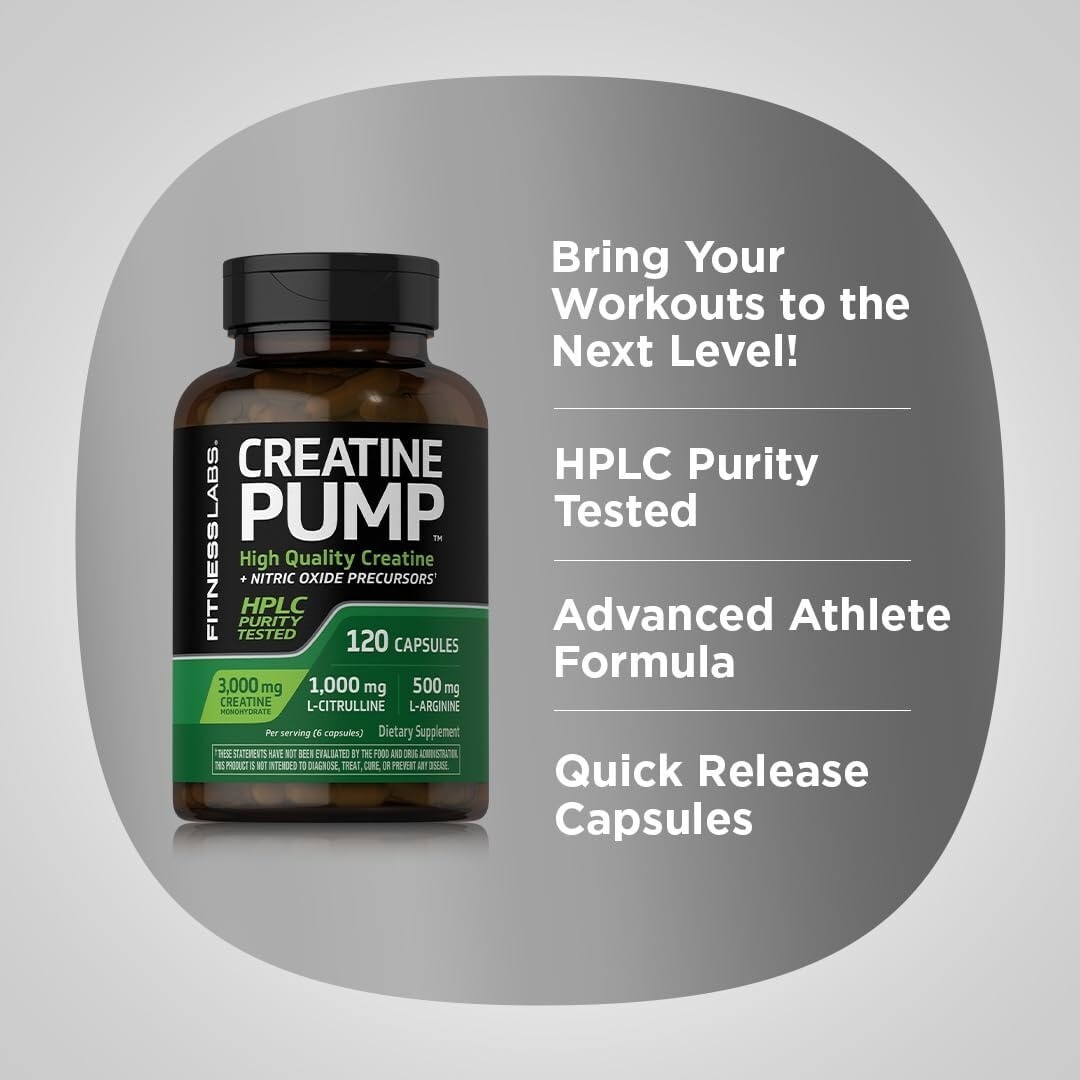 Creatine Capsules-120 Count-3000Mg-German Creatine Monohydrate-creapure