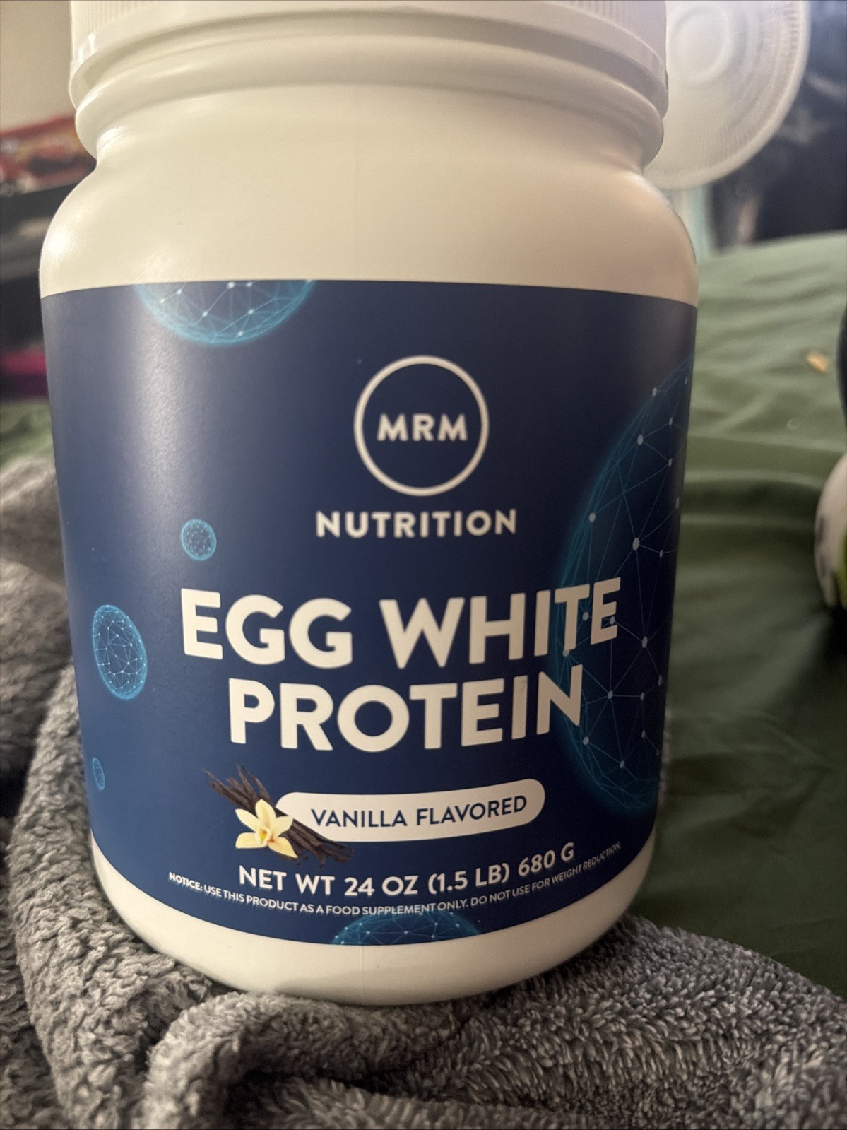 Chocolate Egg White Protein Powder 1.5 lb Dairy Free Gluten Free 23g Protein