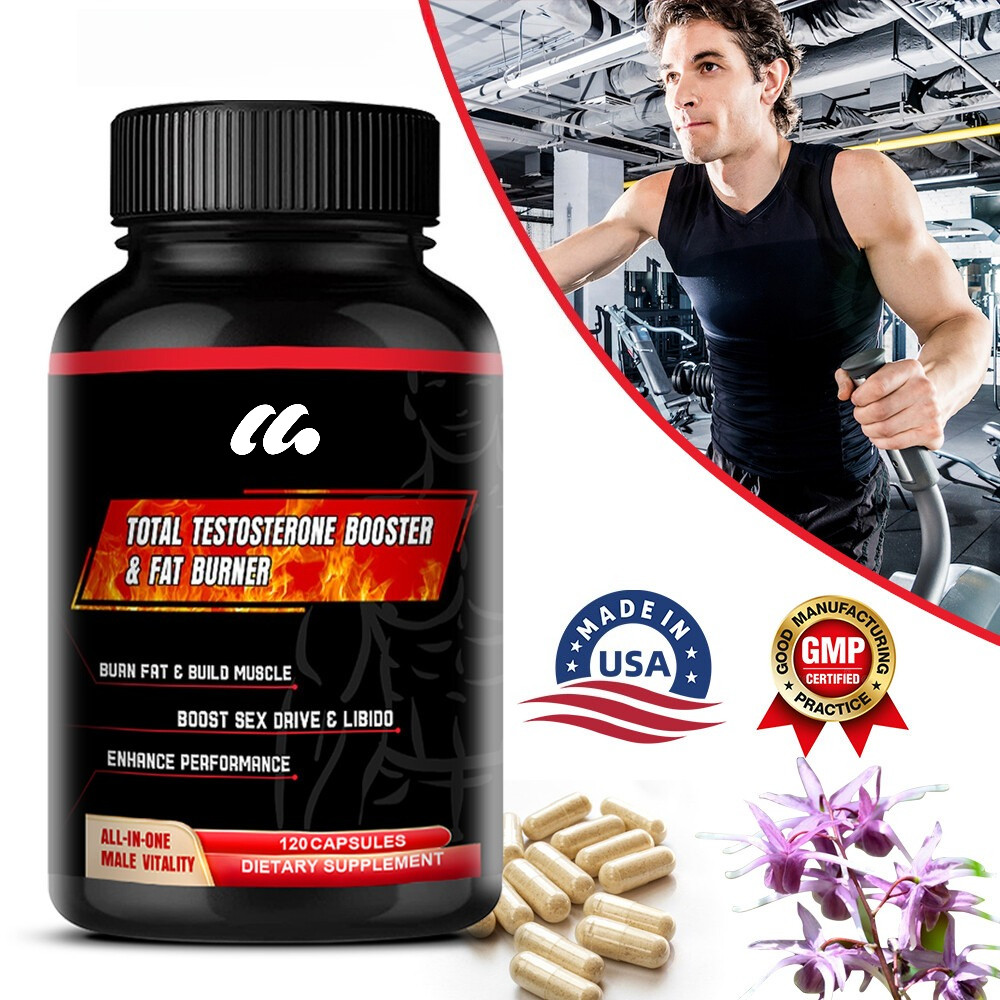 Total Testosteron Booster And Fat Burner – Boosts Muscle Strength And Endurance