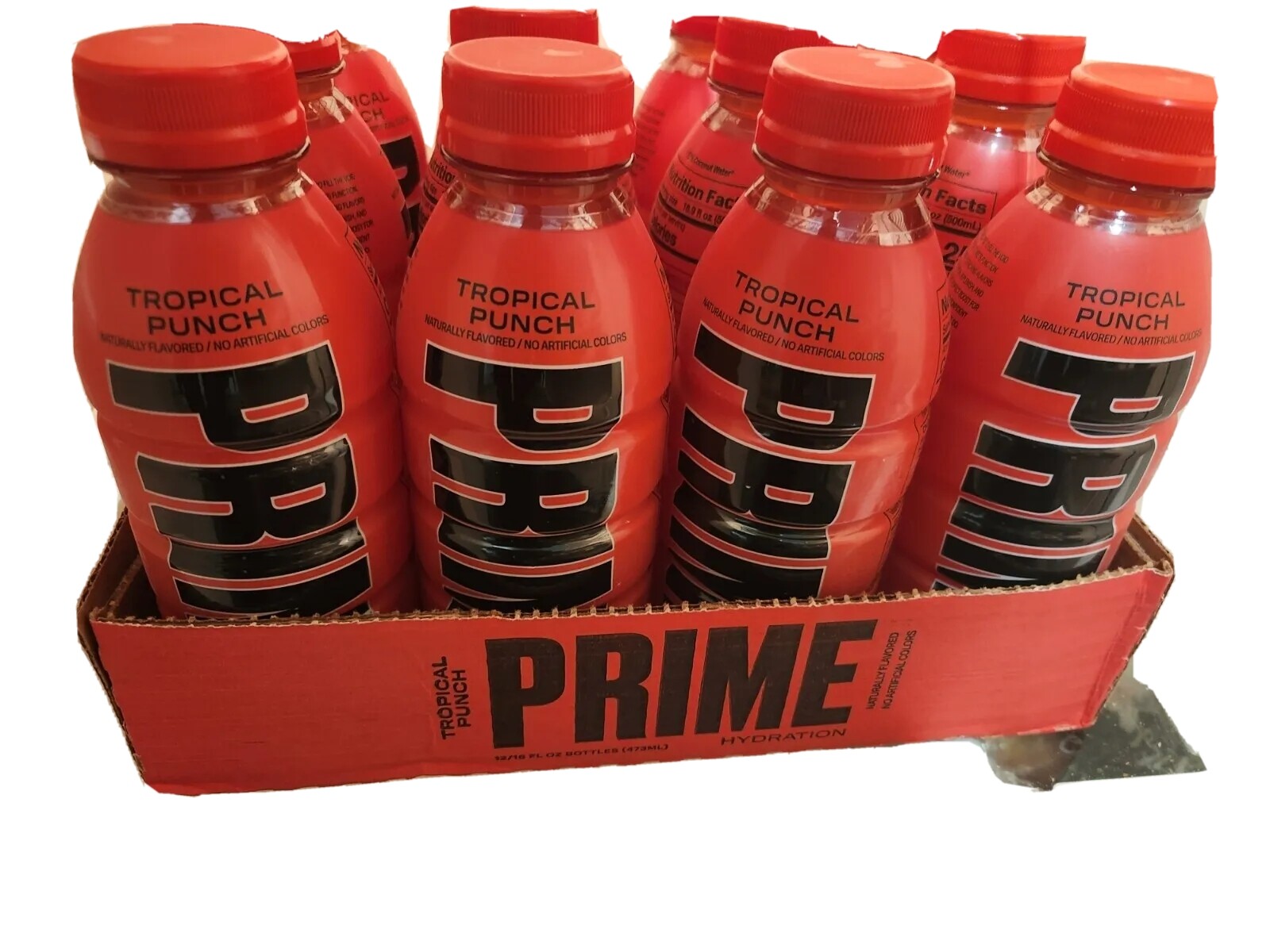 Prime Hydration Drink, 16 fl oz – Fruit Punch (12 Pack)