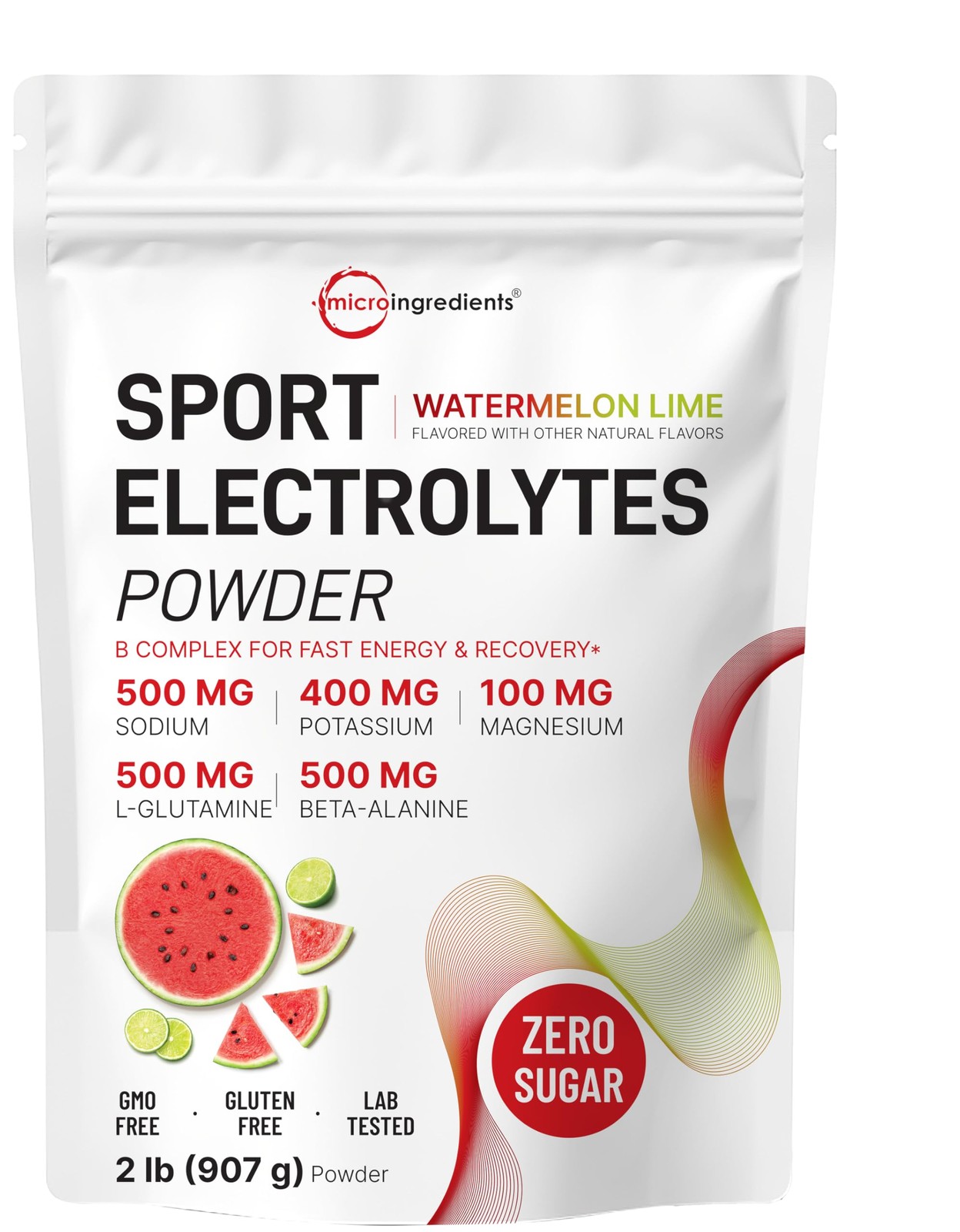 Micro Ingredients Electrolytes Powder, 2 lbs | 90 Servings | Sugar Free Workout