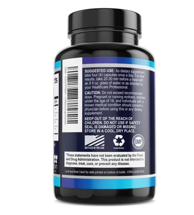 Nitric Oxide Booster w/ L-Arginine 3000mg Highest Potency Muscle Pump Supplement