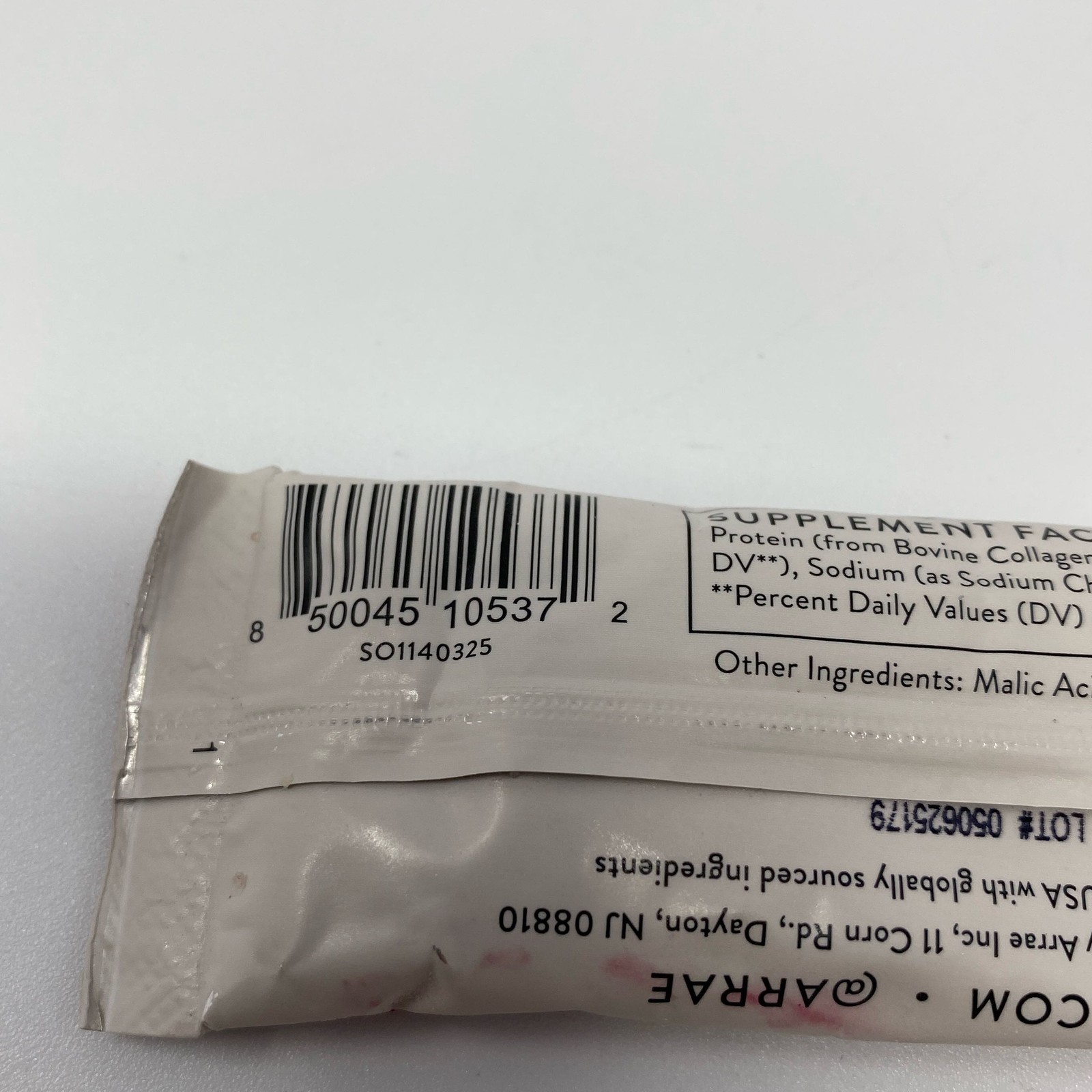 Arrae Clear Protein+ Raspberry Yuzu 15g Sticks, Lot of 10
