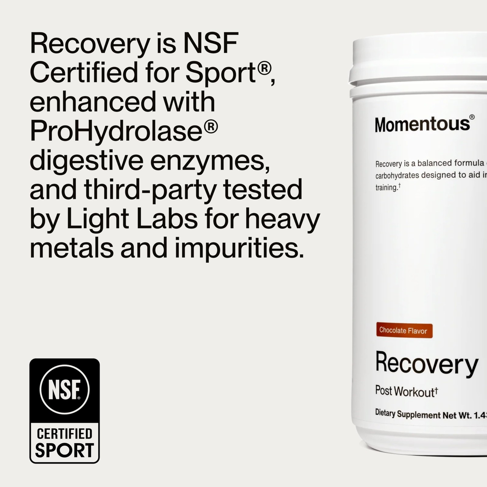 Momentous Recovery GrassFed Whey Protein Powder 20 g PostWorkout Whey Isolat…
