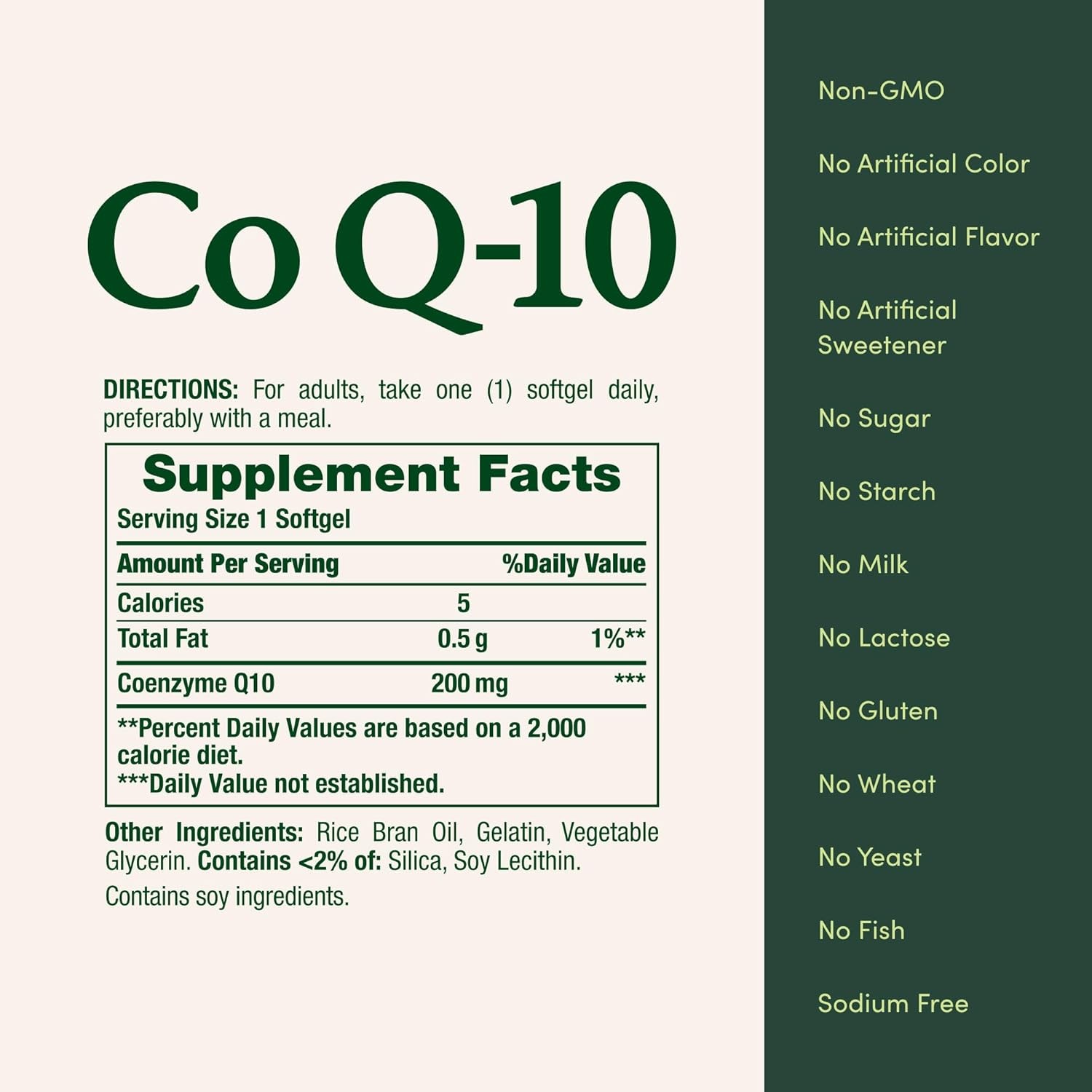 Co-Q10 Softgels for Cardiovascular & Energy Production Support (80ct)