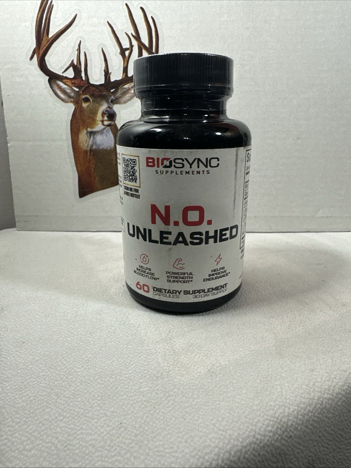 Biosync N.O. Unleashed 60 capsules exp 4/27 Brand New Sealed