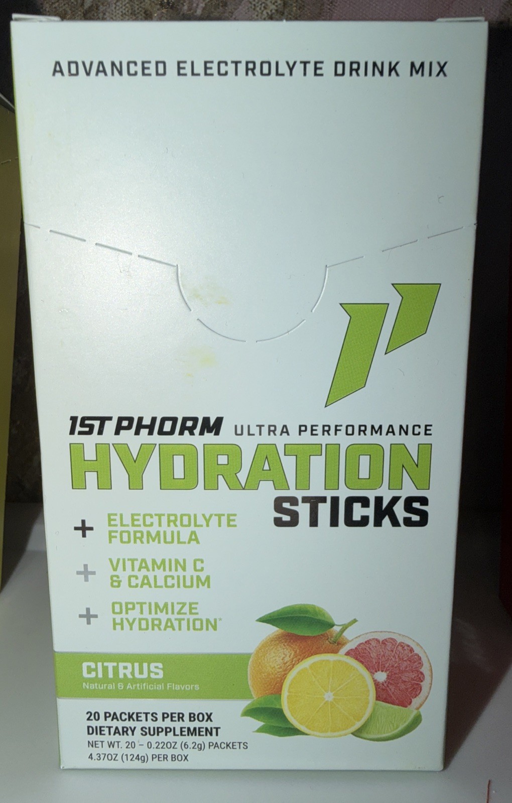 60 Drink Sticks 1st Phorm Hydration Sticks Citrus Exp: 7/27 Ultra Performance