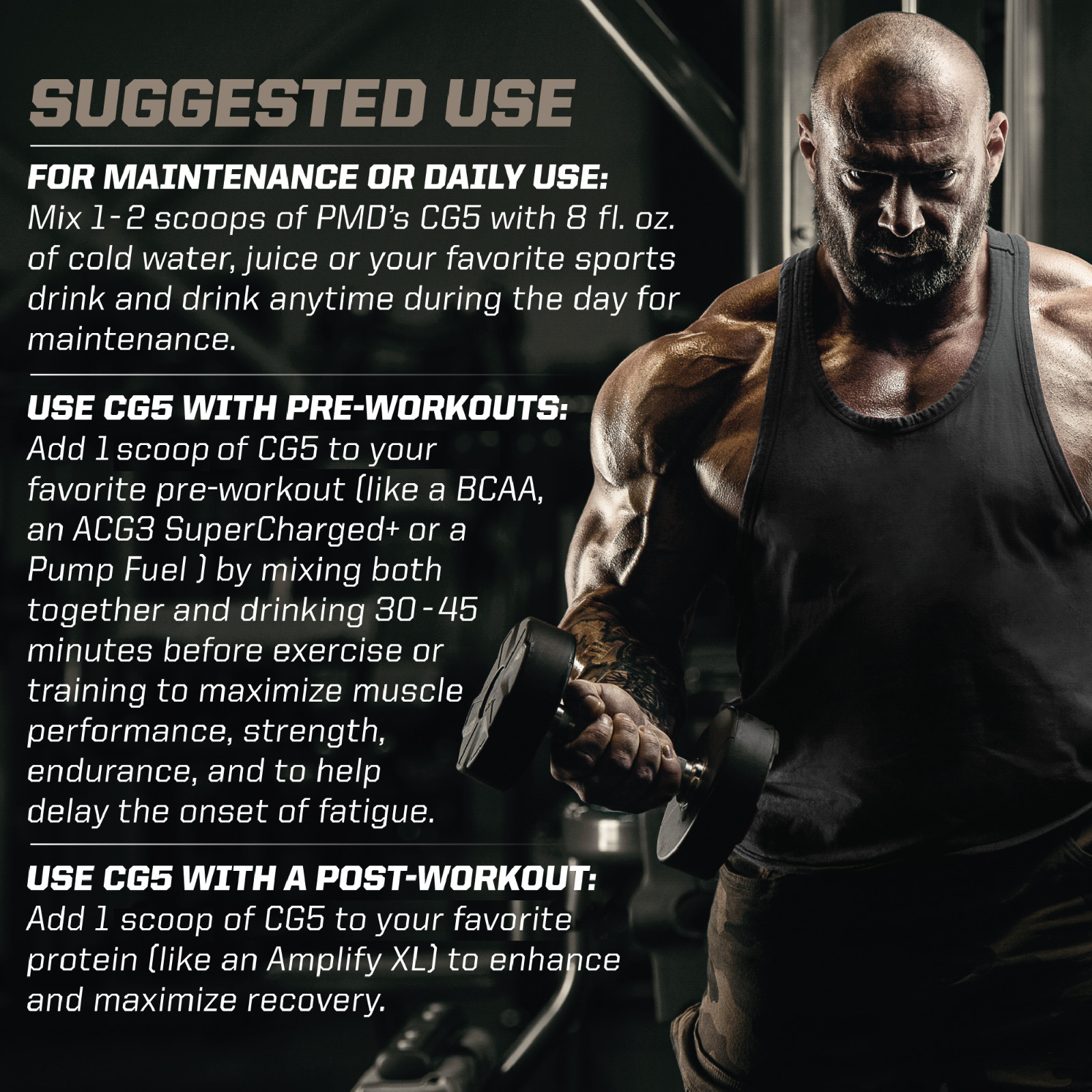 CG5 – Creatine/Glutamine Powder – Strength, Power & Recovery-Unflavored 30 serve