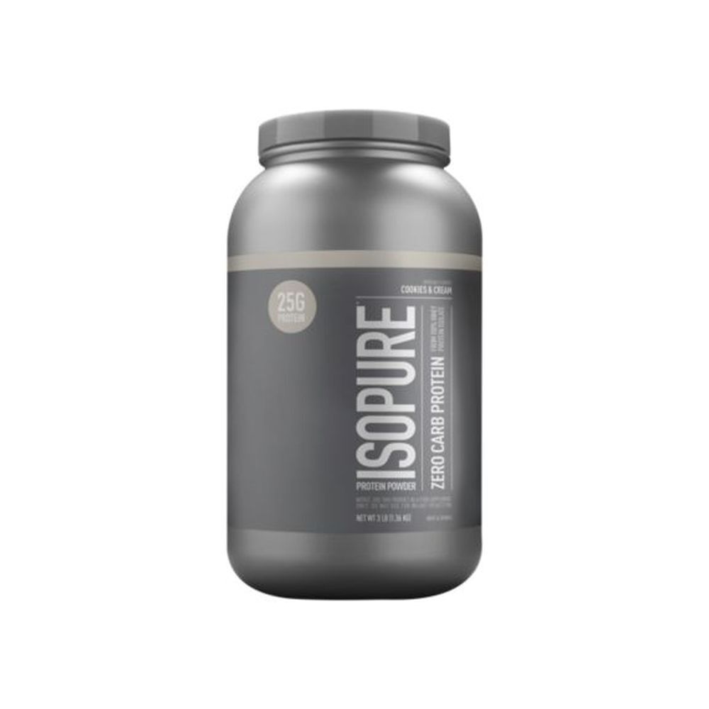 Zero Carb 100% Whey Protein Isolate – Cookies & Cream (3 lbs. / 44 servings)