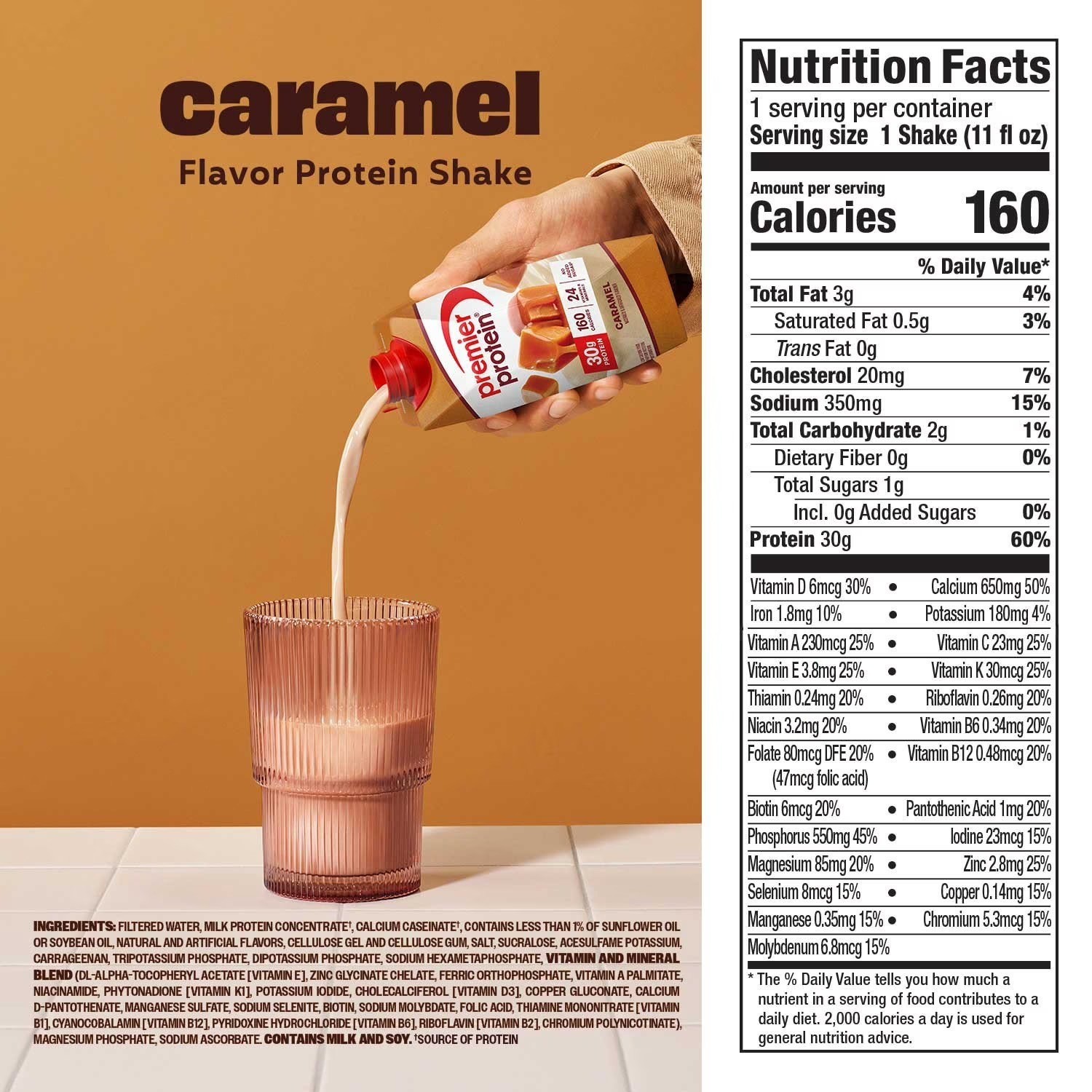 Premier Protein 30g High Protein Shake, Caramel (11 fl. oz., 15 pk.)