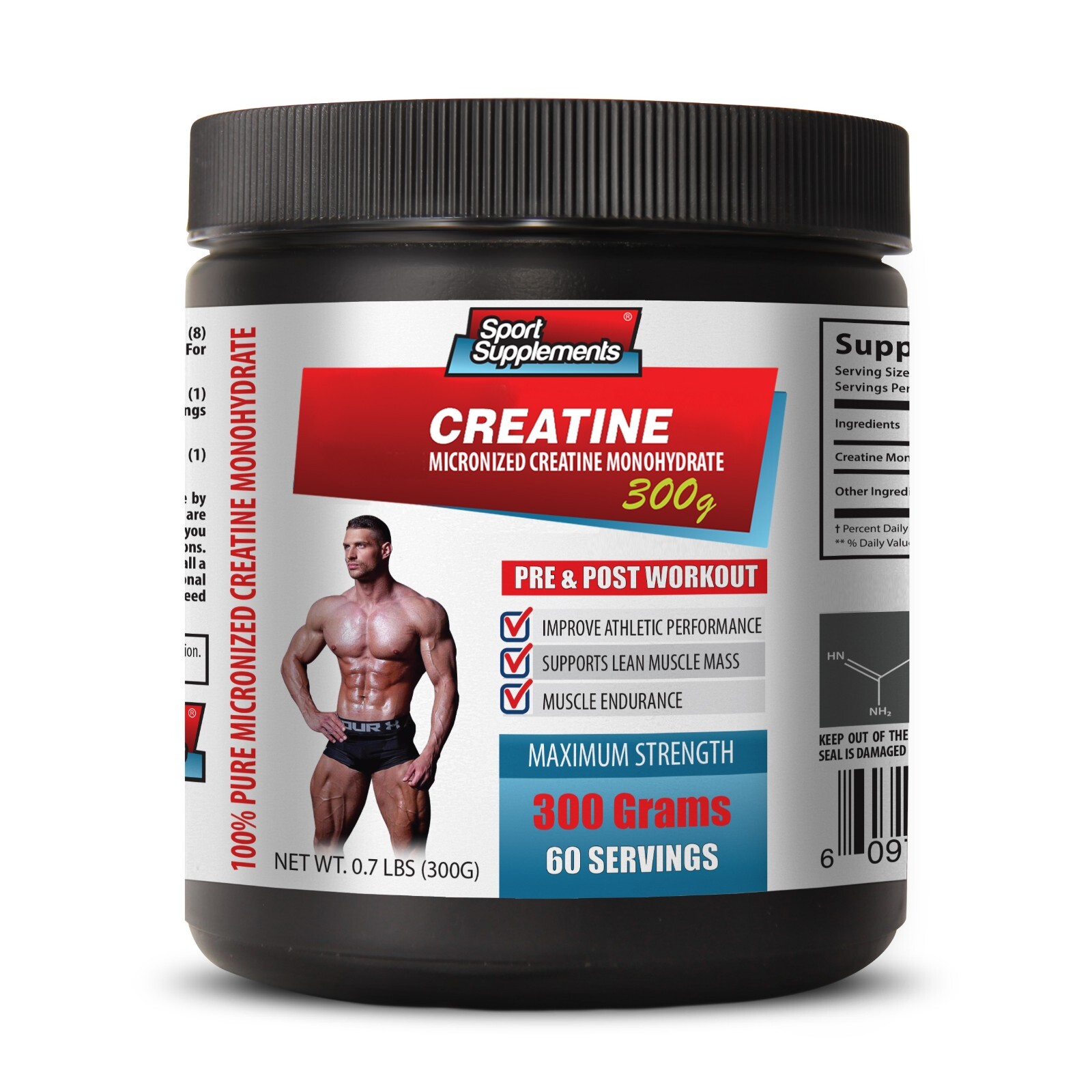 Muscle Recovery Support – MICRONIZED MONOHYDRATE CREATINE – Muscle Mass 1B 300G