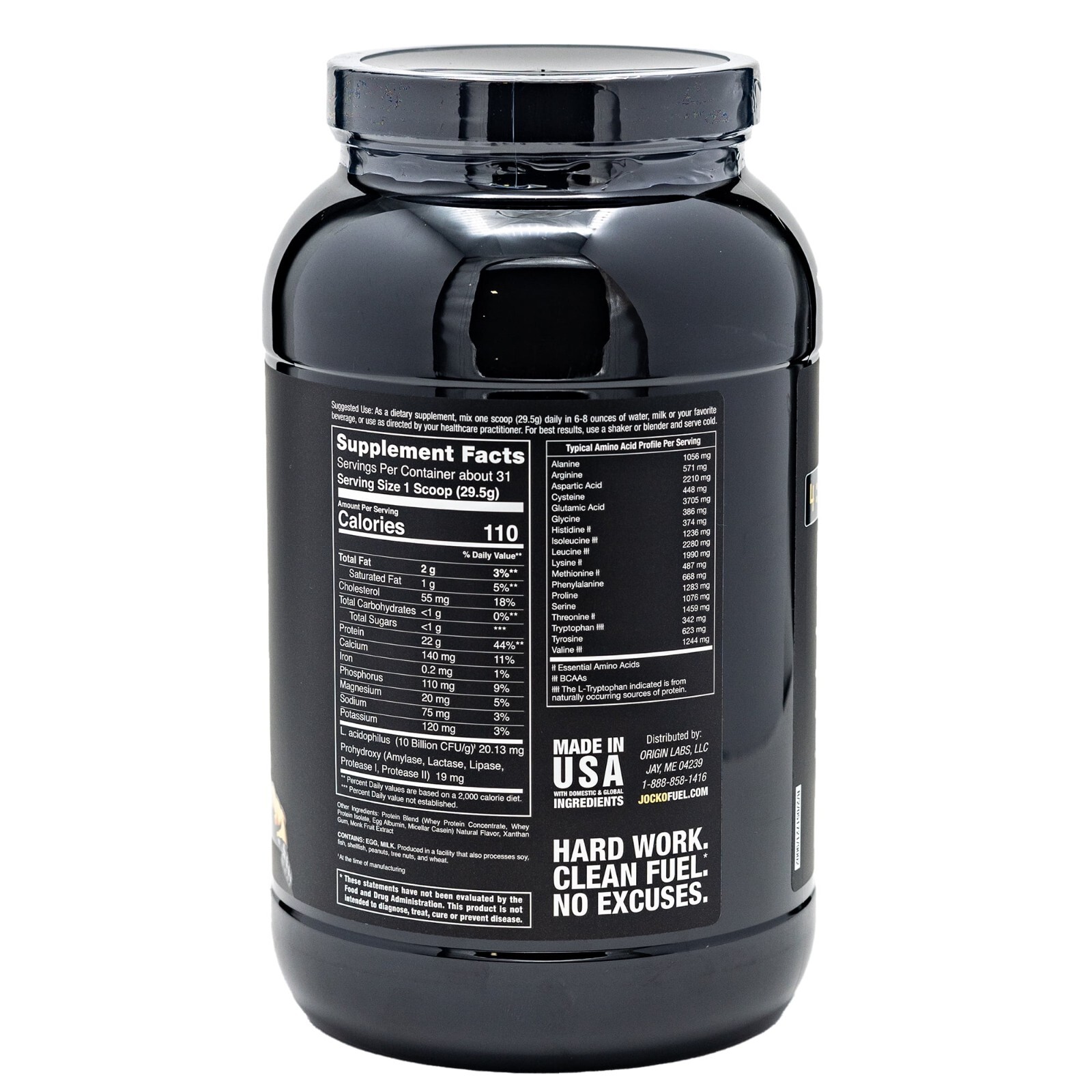 Jocko Mӧlk, Protein Powder Drink, Vanilla Gorilla, 22g Protein, 2 lb.