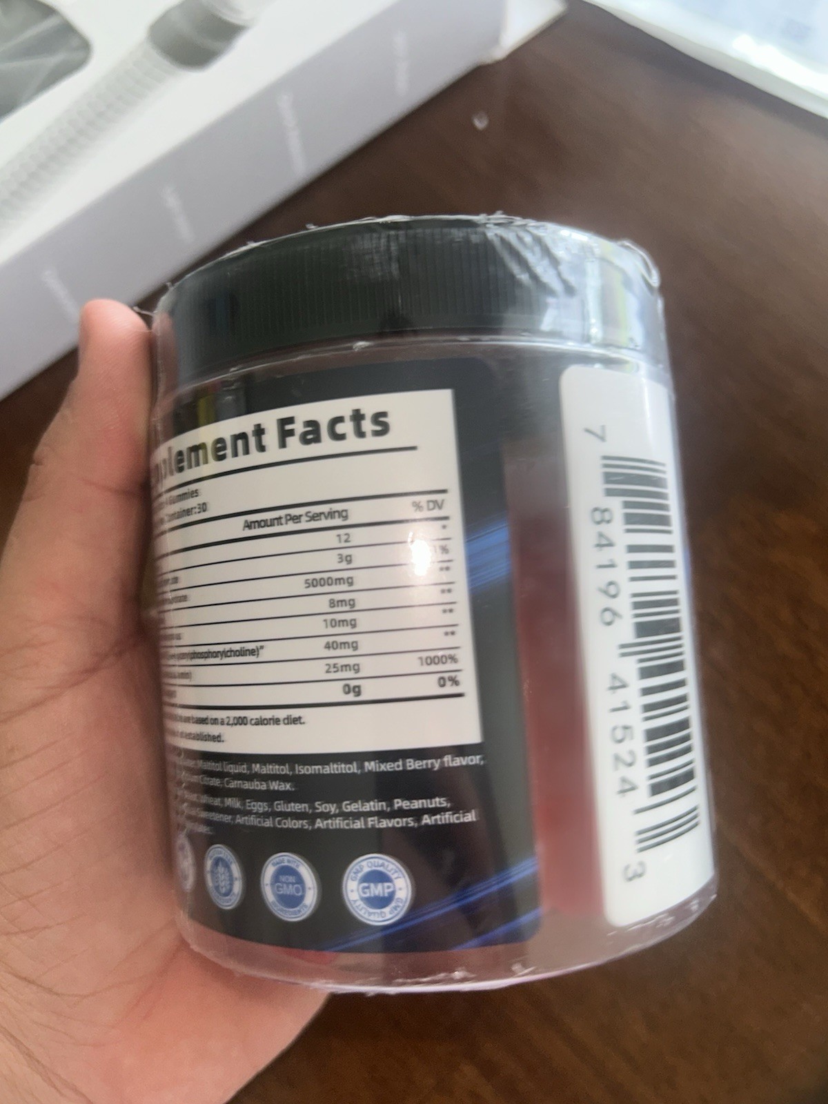 KGCDDD Creatine Monohydrate Gummies 5000mg Mixed Berry Sugar-Free 120 Count