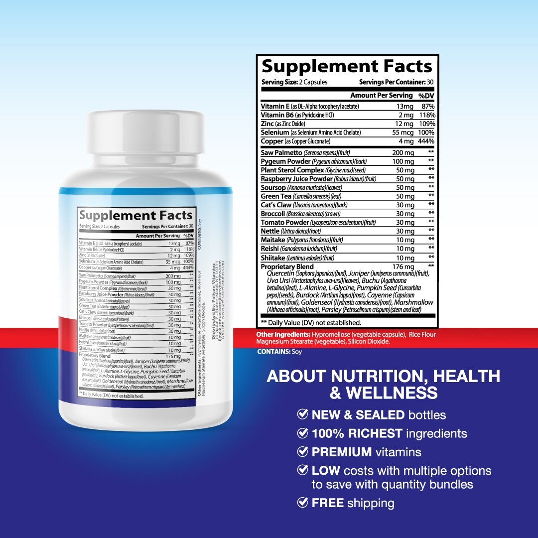 Prostate Pro- Support Supplement for Men – Urinary & Bladder Health-1 Bottles