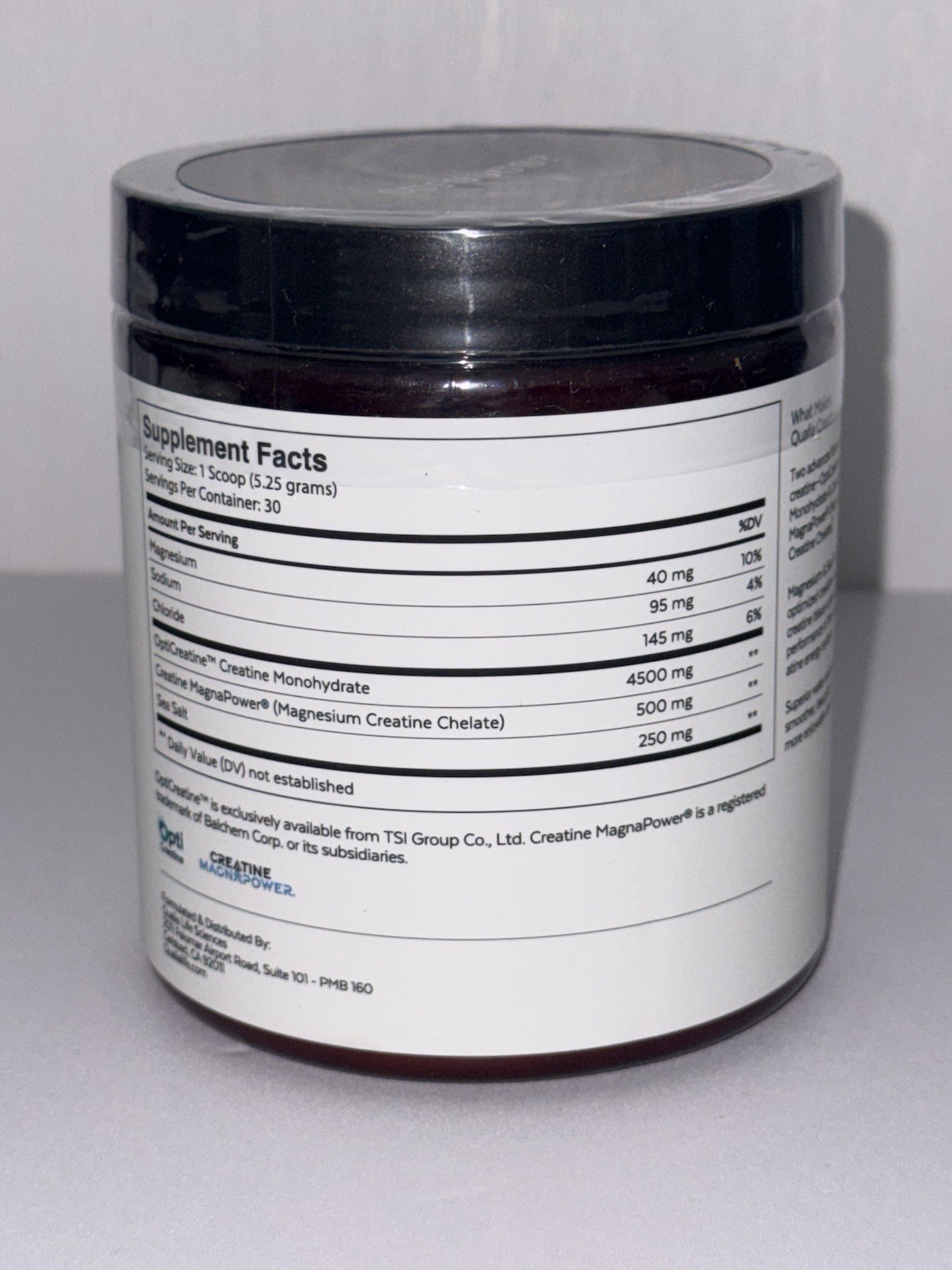 Qualia Creatine Advanced Complex 30 Servings Magnesium Muscle & Brain Support