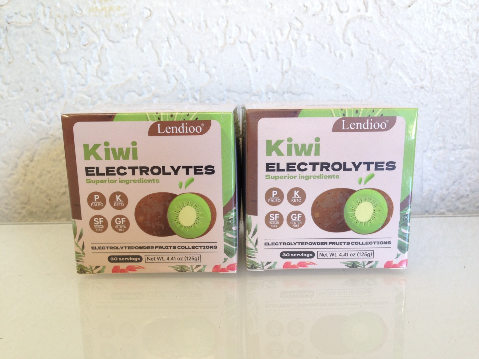 Kiwi Flavor Electrolytes Powder 4.41 oz Sugar-Free Gluten-Free – 2 Pack
