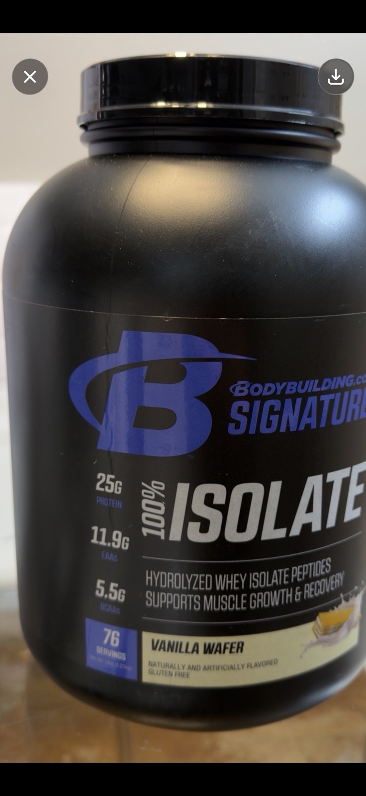 BB Signature 100% Isolate Vanilla Wafer 76 Servings Sealed EXP 02/27