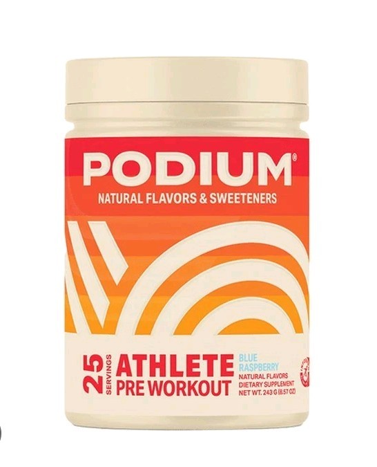 PODIUM Athlete Pre Workout Blue Raspberry Supplement