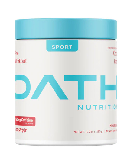 Oath Nutrition Pre-Workout Sport Coco Razz 25 servings Best by:9/24/2026