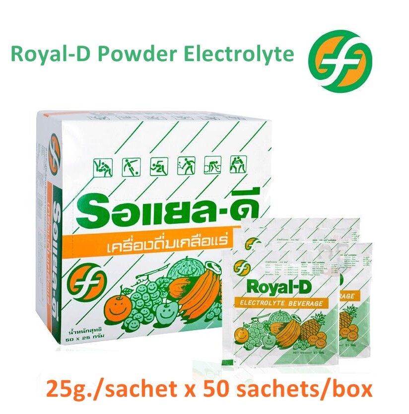 Electrolyte Royal-D Powder Drink Sport Dehydrate Supplement Power Boost 25g x 10