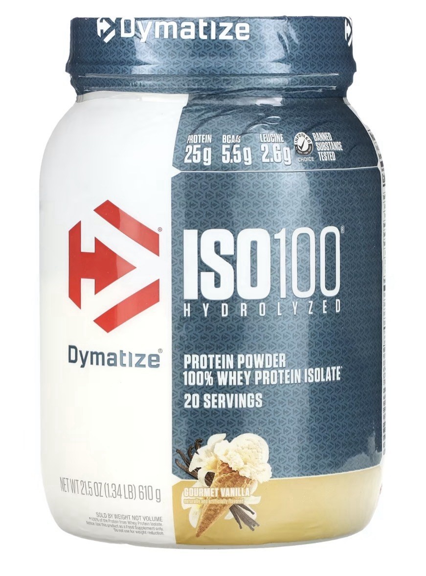 Dymatize ISO100 Hydrolyzed Whey Protein Isolate Gourmet Vanilla