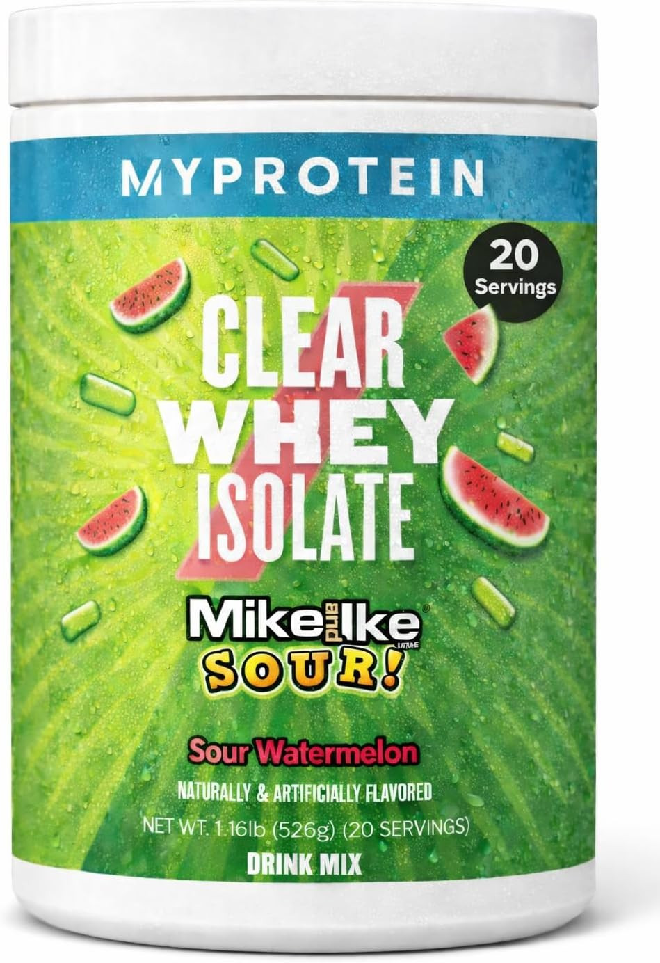 Myprotein Clear Whey Isolate Protein Powder, 20 Servings (1.1lbs) Fruity Mike an