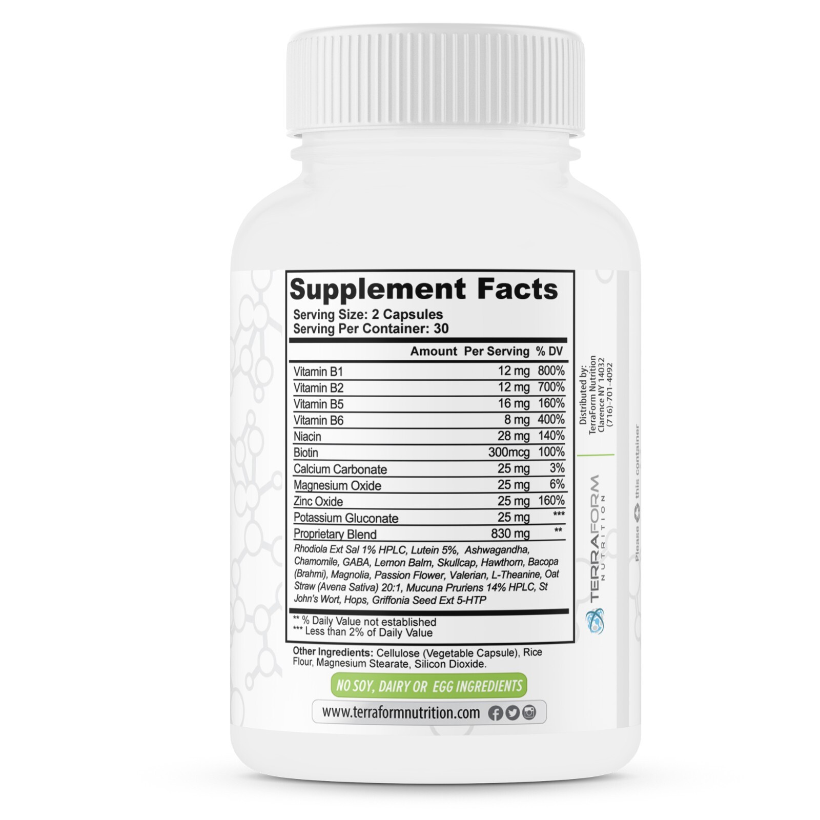 Anxiety and Stress Relief Supplement – ALL NATURAL Herbal Formula, Anti-Anxiety