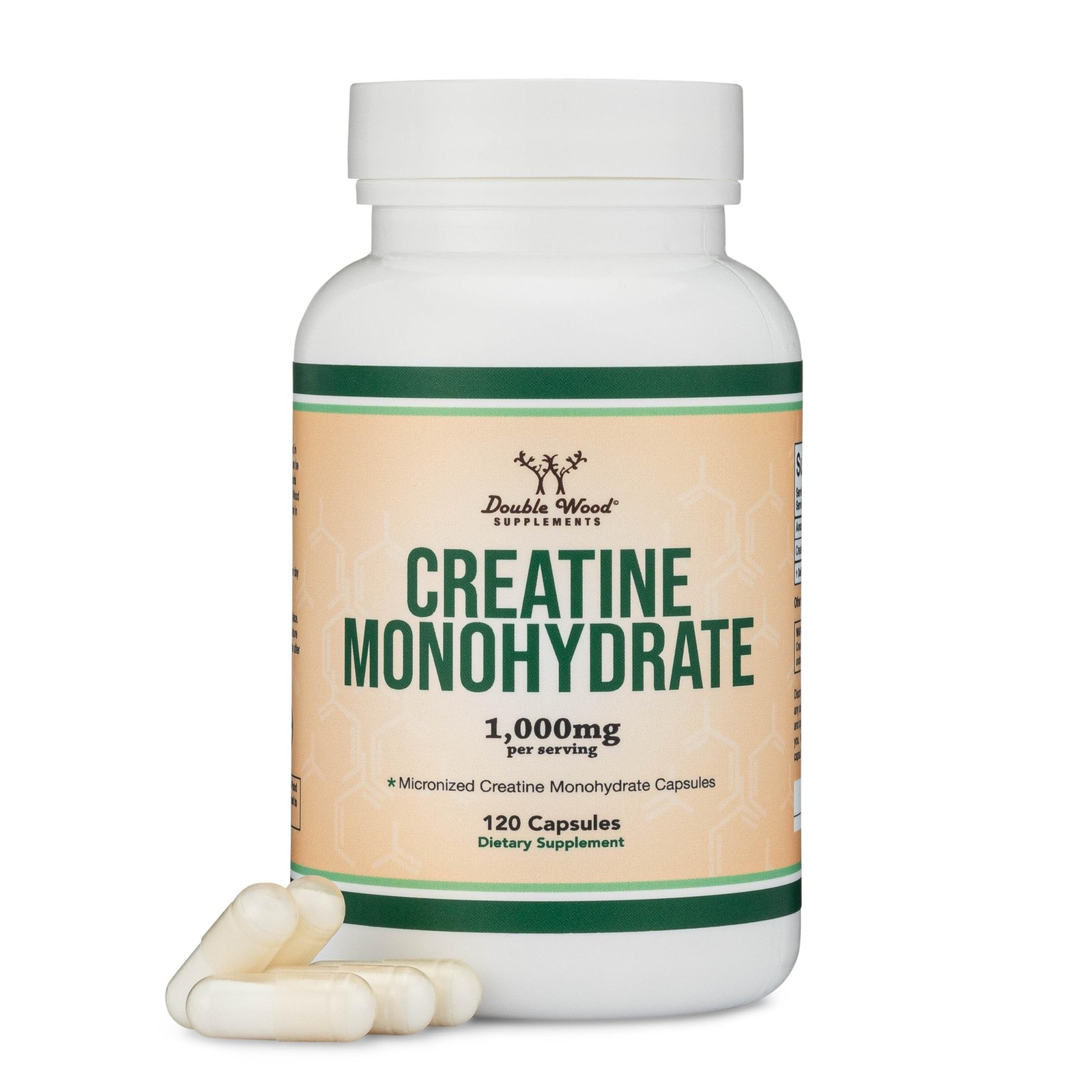 Creatine Pills 1,000Mg per Serving (120 Creatine Capsules) Free Shipping! NEW!..