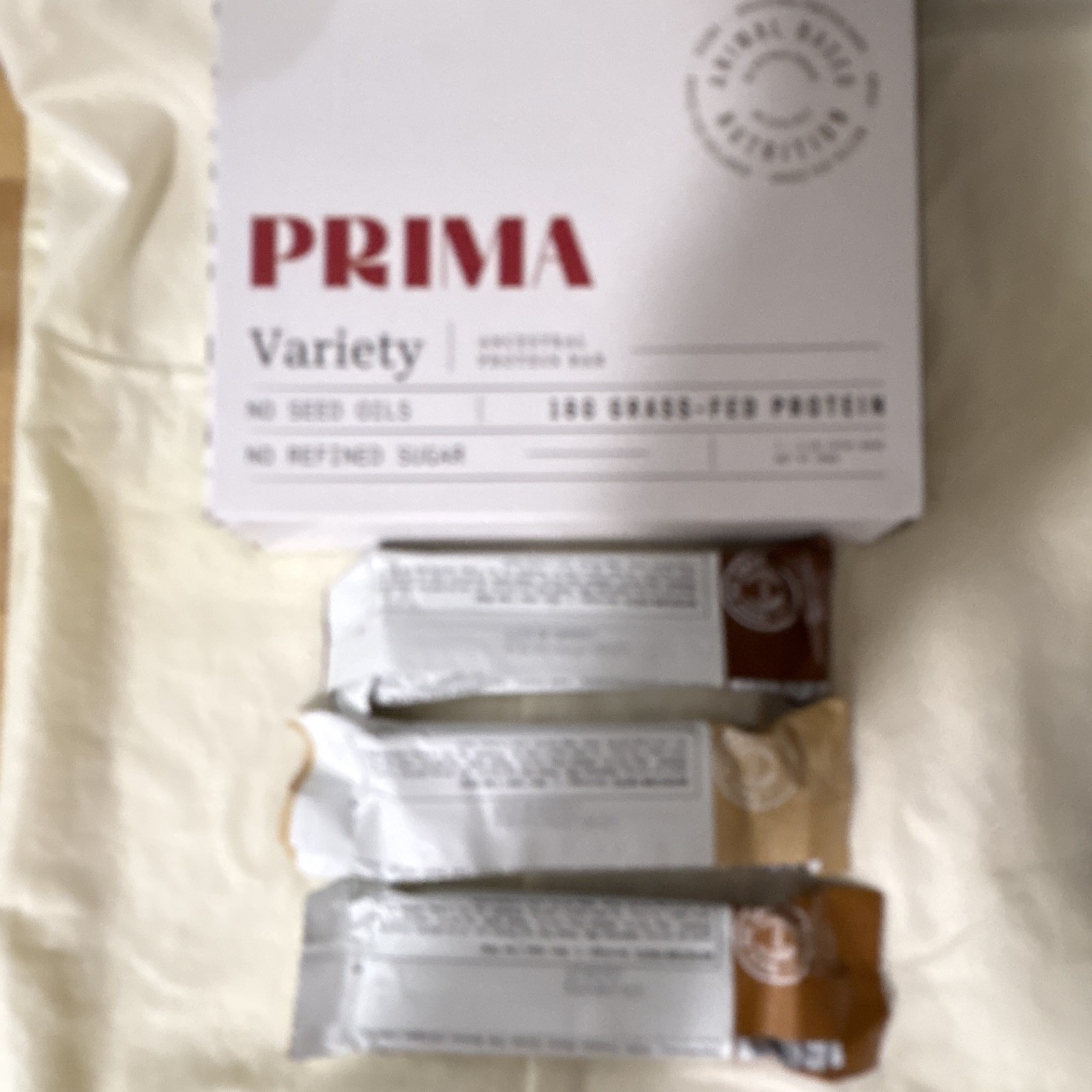 PRIMA Variety Grass-Fed Protein Bars 16g, No Seed Oils, No Refined Sugar