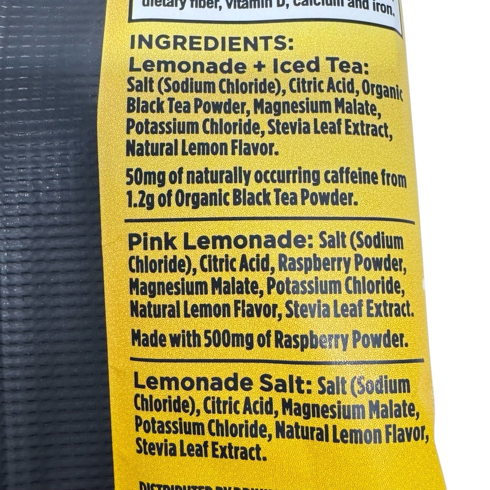 LMNT Electrolyte Drink Mix 3 Pack NEW LEMONADE FLAVORS Hydration Zero Sugar Keto