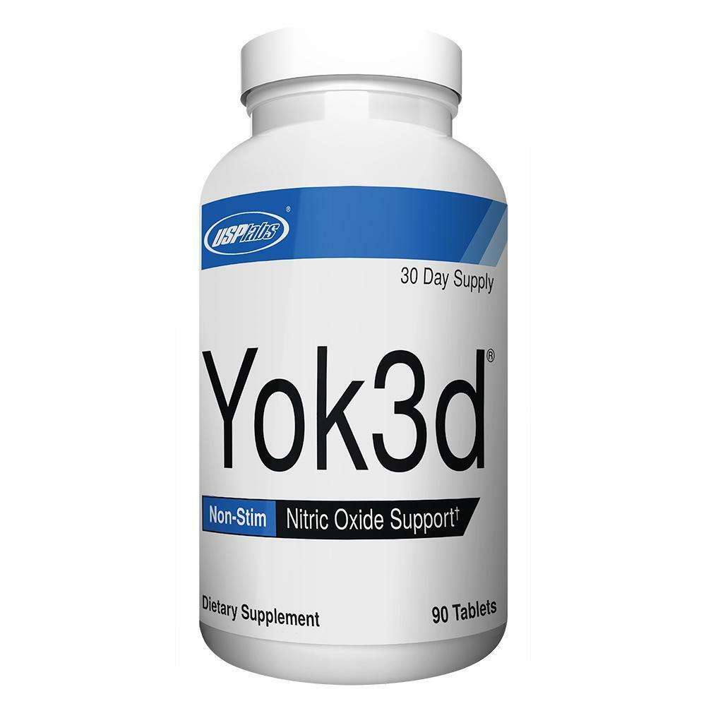 USP Labs Yok3d Yoked Stim Free Pumps Nitric Oxide Vascularity 90 Tablets New