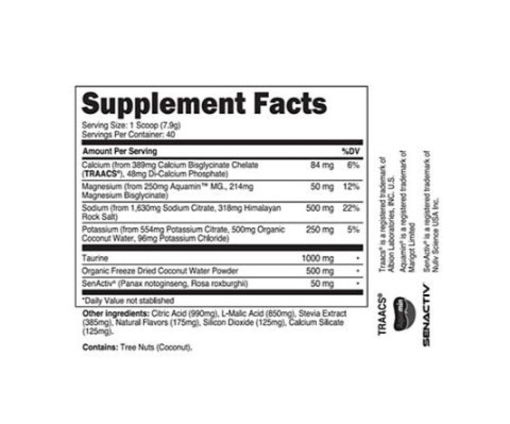 Hydrate Electrolyte Formula – Arctic Freeze (0.69 Lbs./ 40 Servings)