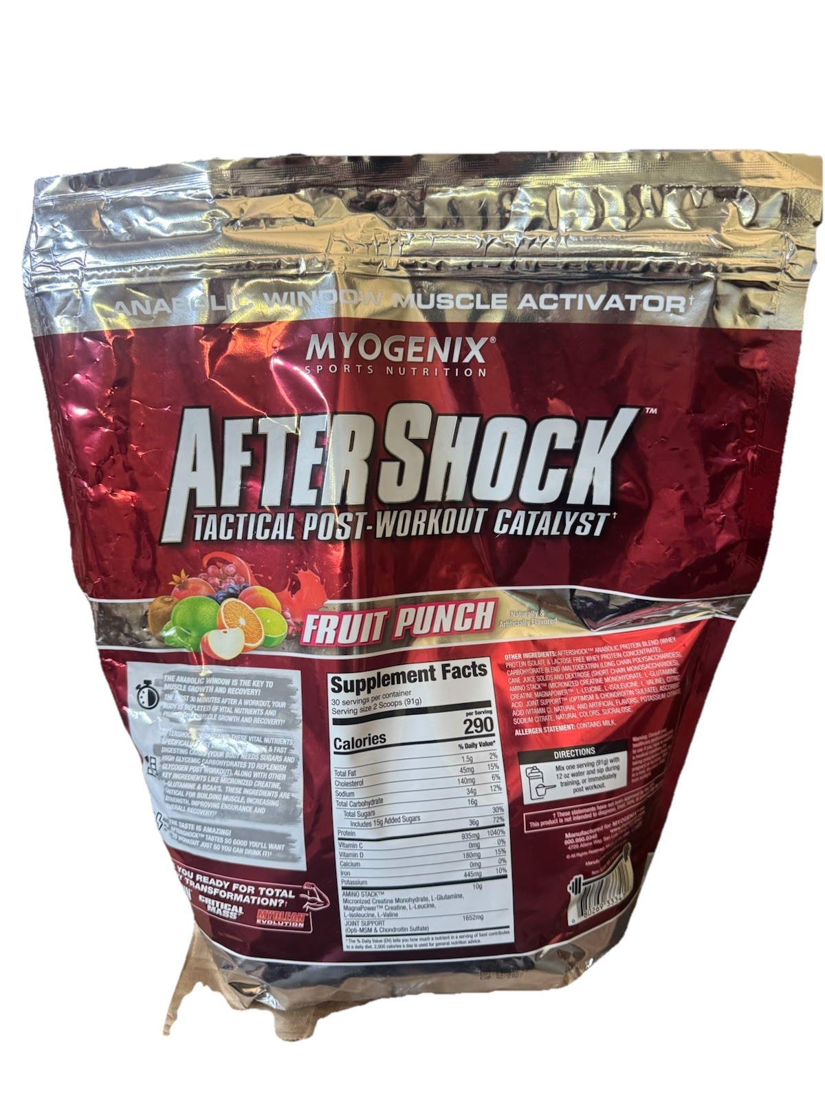 Myogenix Aftershock Post Workout Muscle Growth Whey Protein Powder 6 LBS
