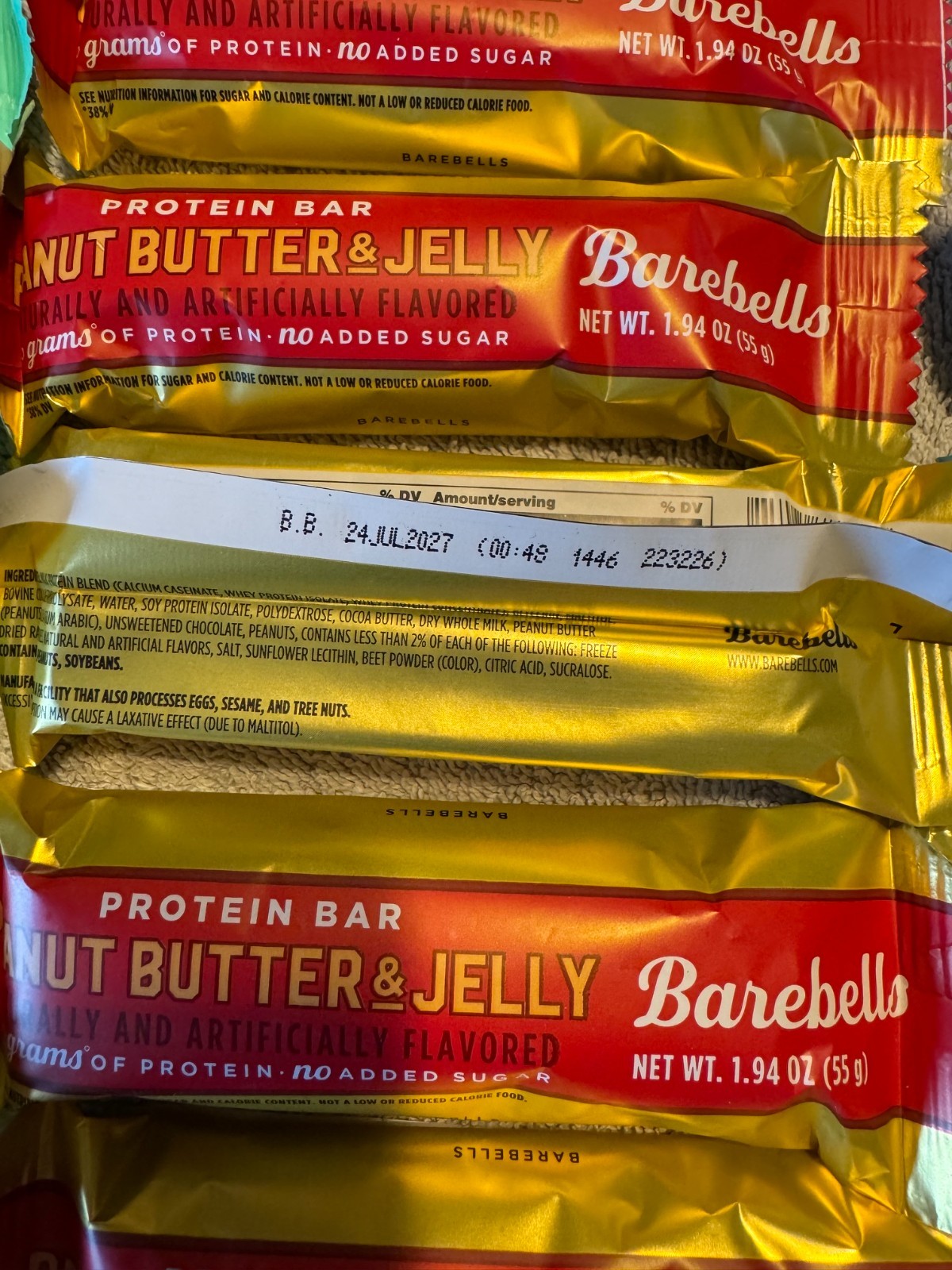 50 Barebells PROTEIN Bar COOKIES Banana BIRTHDAY, Key Lime, MINTY Caramel PEANUT