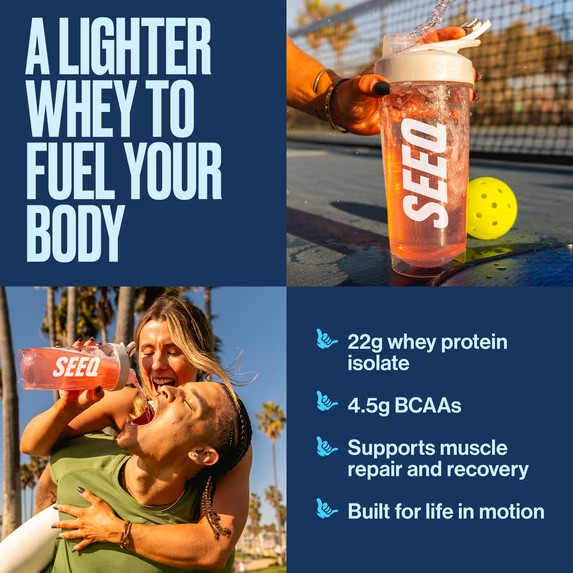 Seeq Protein Powder Variety Pack, 12 On-The-Go Single Serve Packs