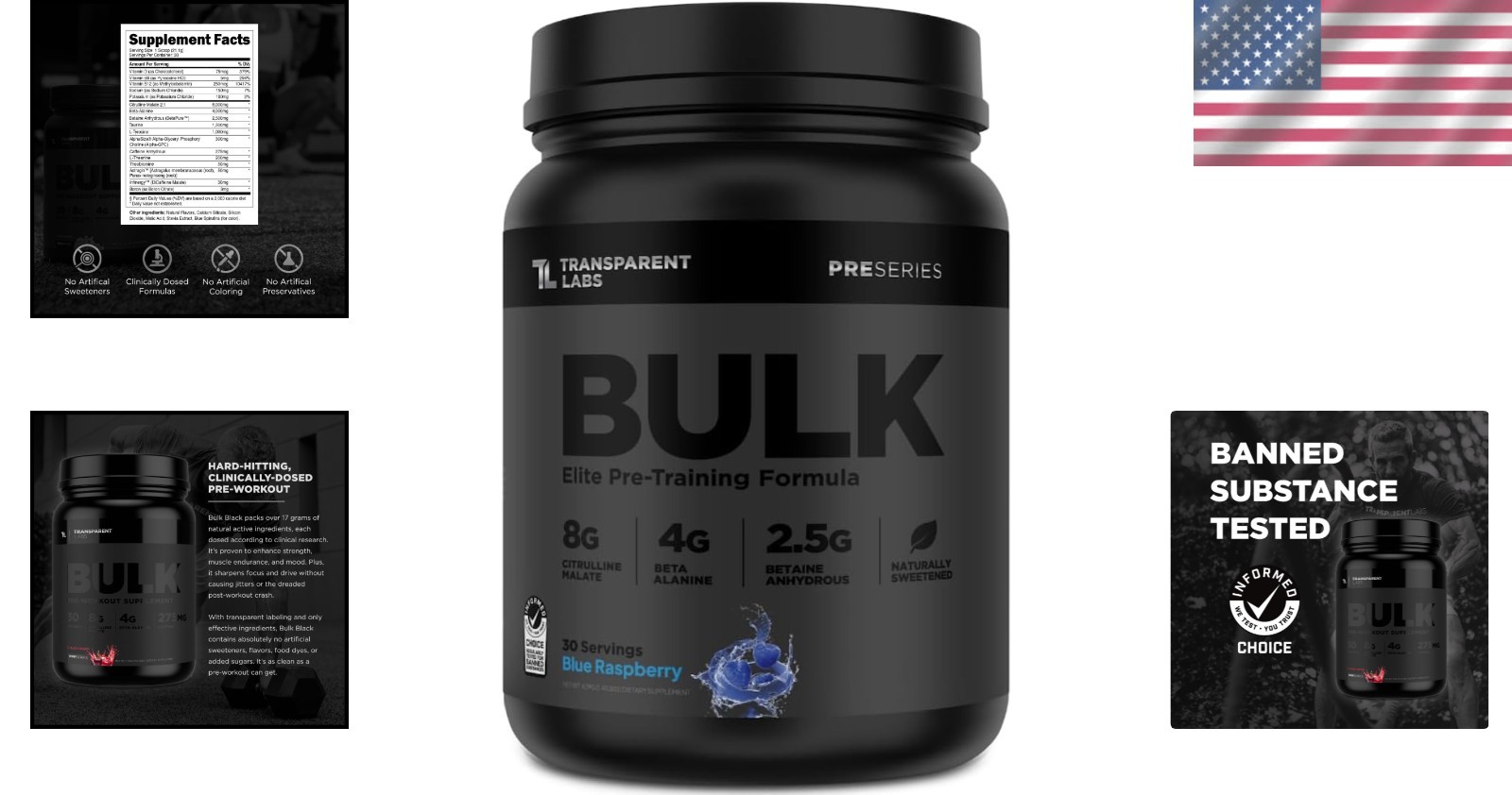 Blue Raspberry Pre-Workout Mix – 30 Servings of Pure Performance Power