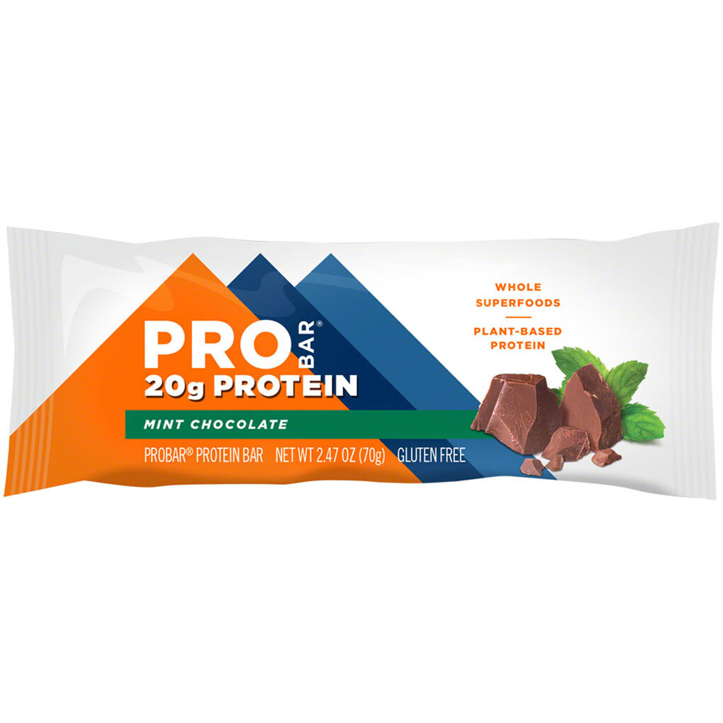 ProBar Base Bar Mint Chocolate Box of 12: Gluten GMO Free and Certified Organic