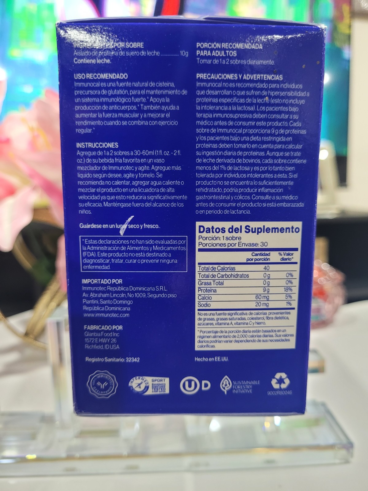 Immunocal Classic Blue Regular Glutathione Precursor, 30 Pouches fast shipping..