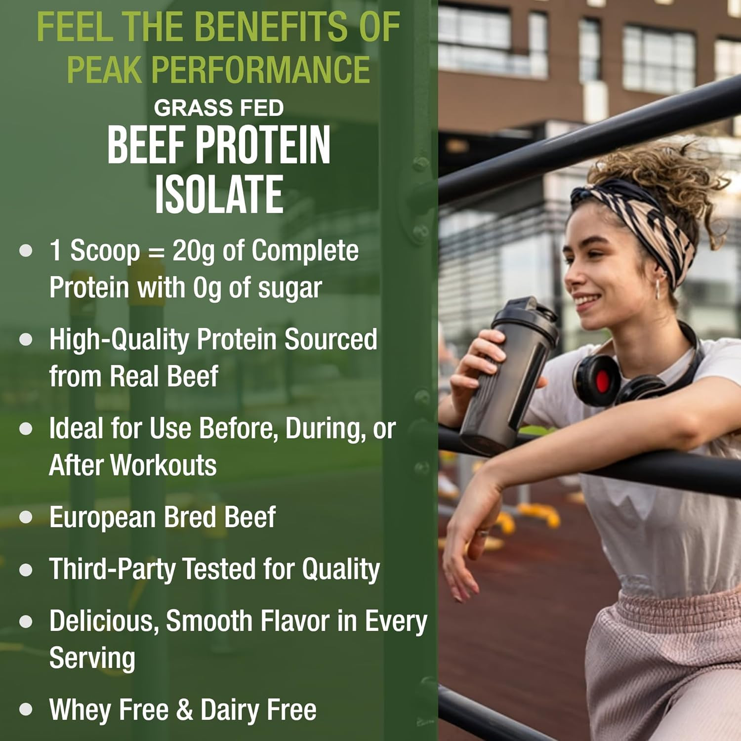 Grass Fed Beef Protein Powder – Lactose Free Great Tasting Beef Protein Isola…